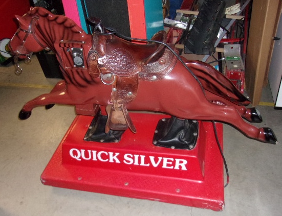 QUICK SILVER HORSE KIDDIE RIDE for sale - Coin-Operated or can be set